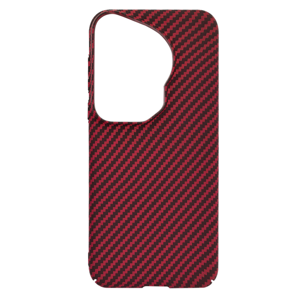 Case for Huawei Pura 70 Ultra, Techsuit, Carbonite FiberShell, Red