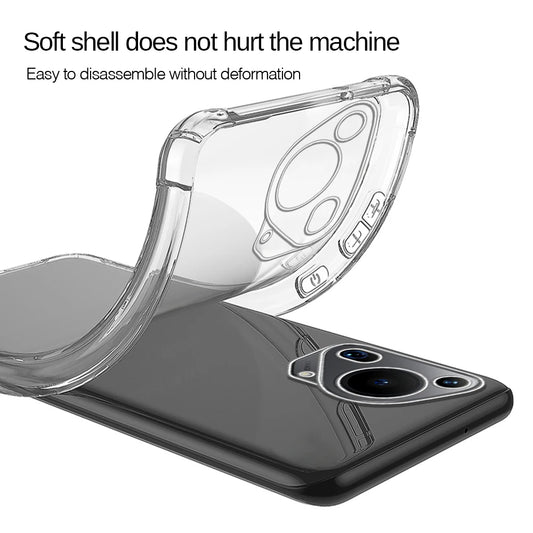 Hoes voor Huawei Pura 70 Ultra, Techsuit, Schokbestendig Helder, Transparant