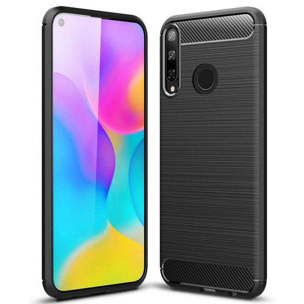 Hoes voor Huawei Y6p, Techsuit, Carbon, Zwart