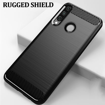 Hoes voor Huawei Y6p, Techsuit, Carbon, Zwart