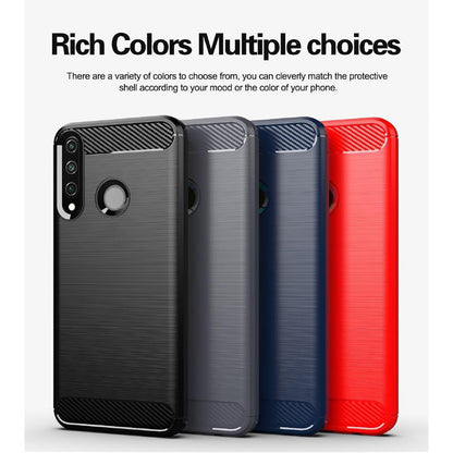 Hoes voor Huawei Y6p, Techsuit, Carbon, Zwart