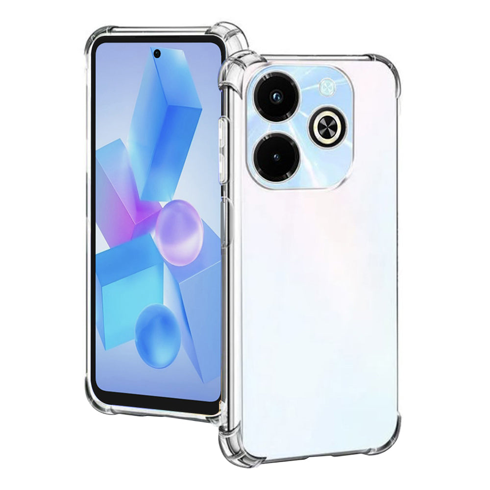 Hoes voor Infinix Hot 40i, Techsuit, Schokbestendig Transparant Clear