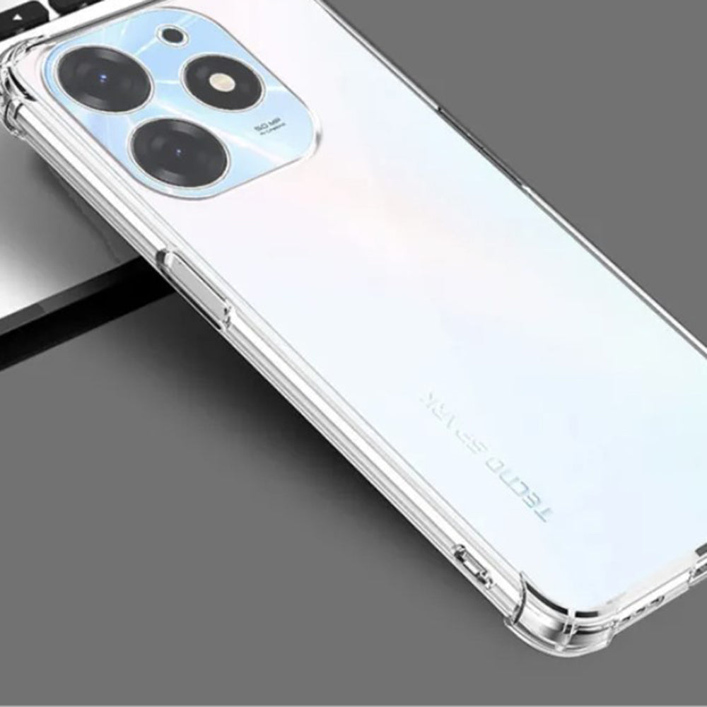 Hoes voor Infinix Hot 40i, Techsuit, Schokbestendig Transparant Clear