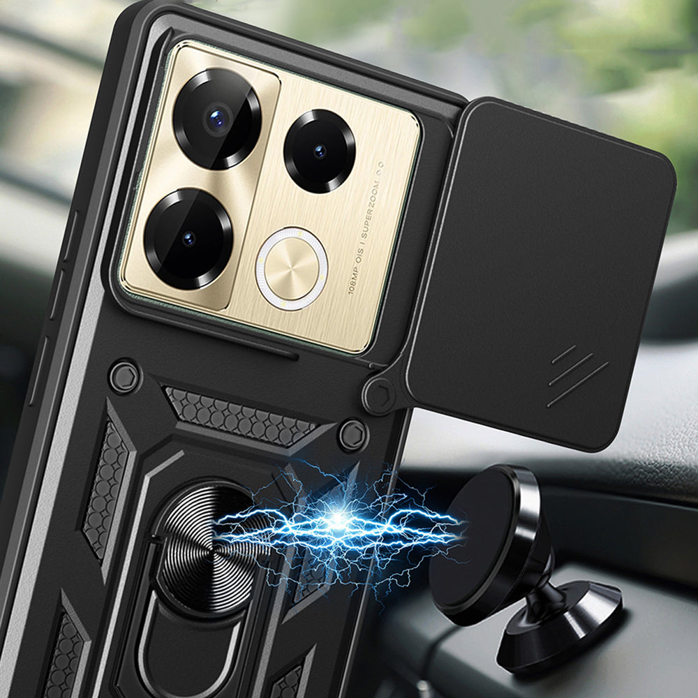 Hoes voor Infinix Note 40 Pro+, Techsuit, CamShield, Groen