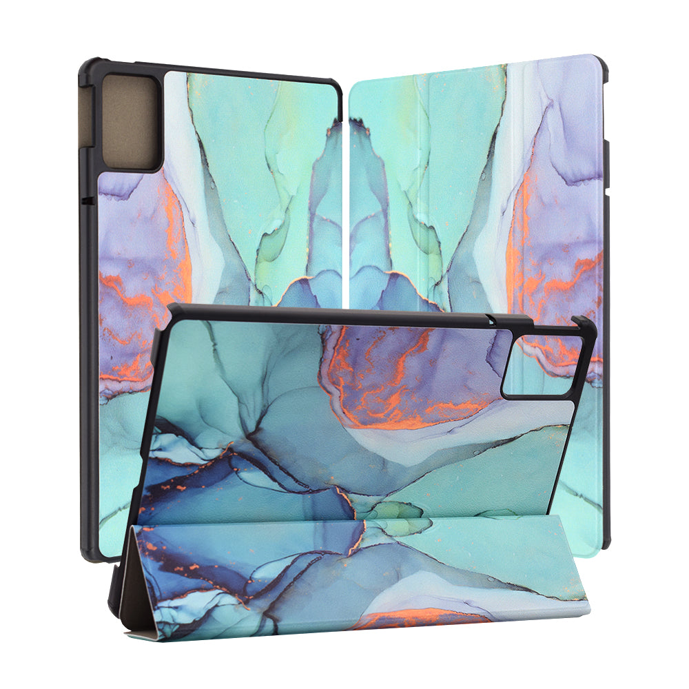 Hoes voor Lenovo Idea Tab 11, Techsuit, FoldPro Green Time, Multicolor