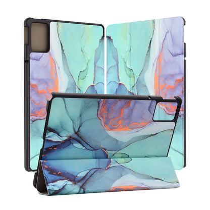 Hoes voor Lenovo Idea Tab 11, Techsuit, FoldPro Green Time, Multicolor