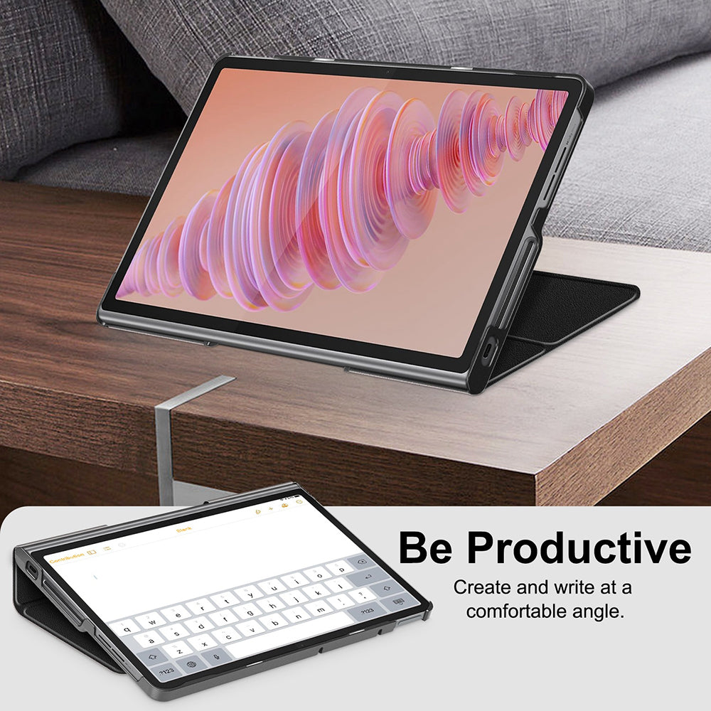 Hoes voor Lenovo Tab Plus 11,5 inch, Techsuit, FoldPro, Zwart