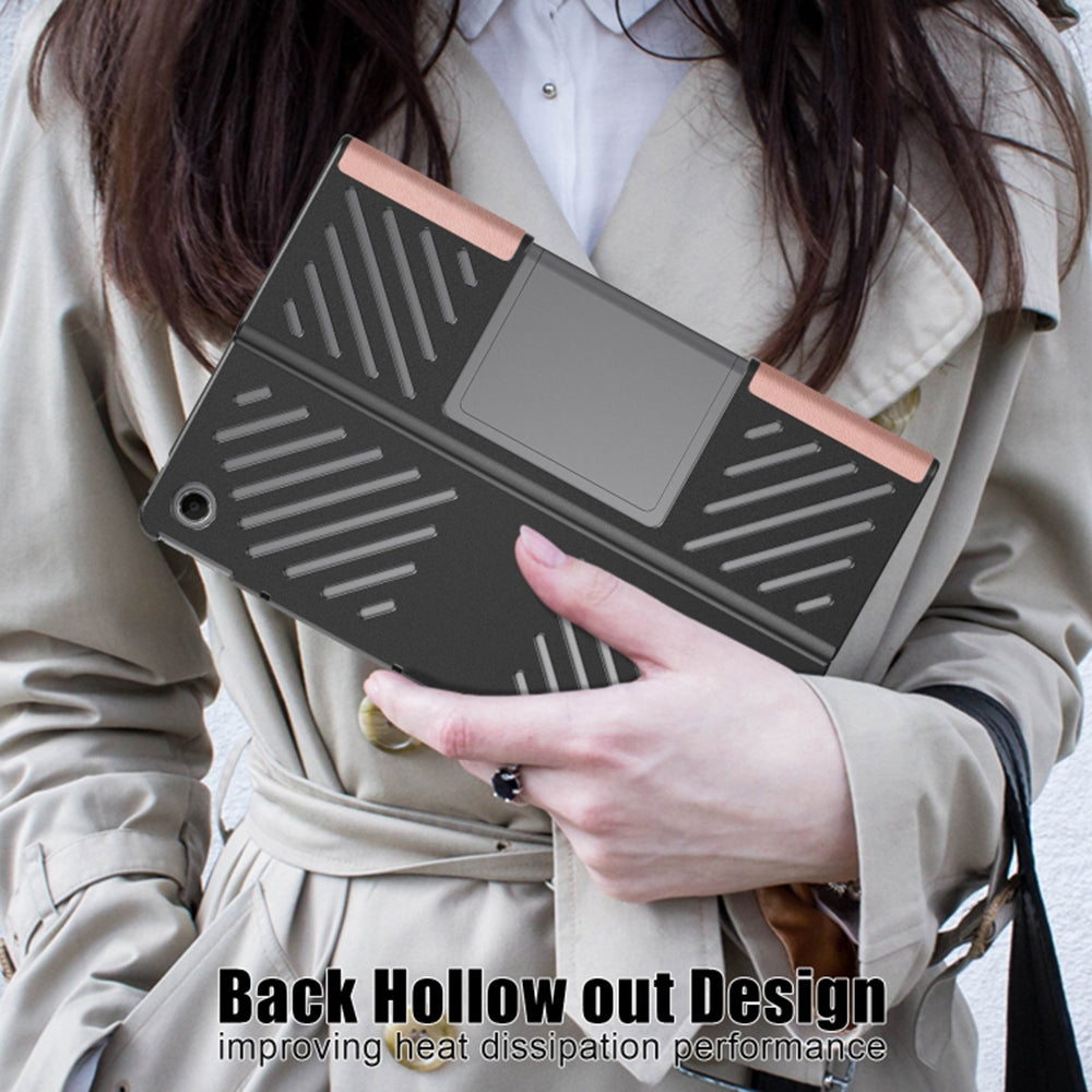 Hoes voor Lenovo Tab Plus, Techsuit, FoldPro, Roze