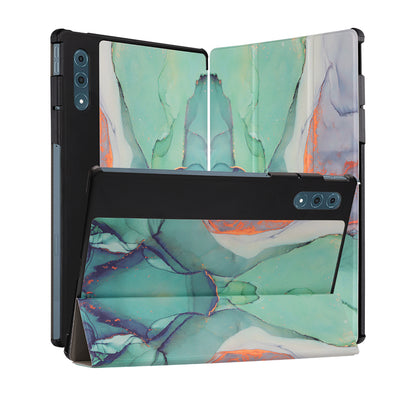 Hoes voor Lenovo Yoga Tab Plus, Techsuit, FoldPro Green Time, Multicolor