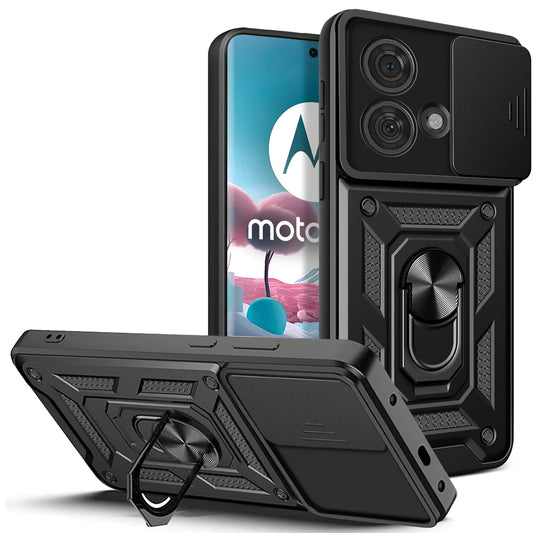 Beschermhoes voor Motorola Edge 40 Neo, Tech-Protect, CamShield Pro, Zwart 