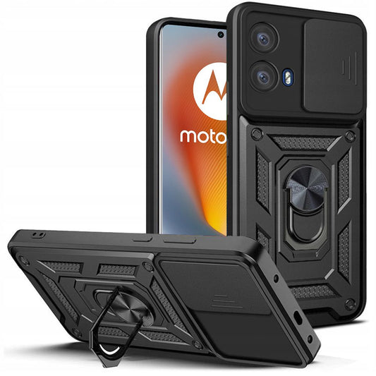 Beschermhoes voor Motorola Edge 50 Fusion, Tech-Protect, CamShield Pro, Zwart 