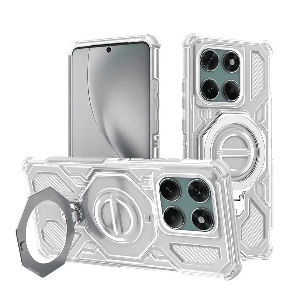 Hoes voor Motorola Edge 60 Pro, Techsuit, Carbon Shield Pro, Wit