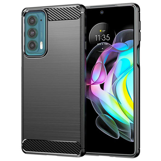 Hoes voor Motorola Edge 20, Techsuit, Carbon, Zwart