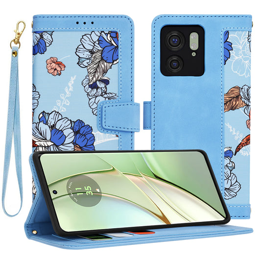 Hoes voor Motorola Edge (2023) / Edge 40, Techsuit, FlipCraft, Blauw