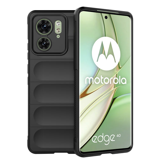 Hoes voor Motorola Edge (2023) / Edge 40, Techsuit, Magic Shield, Zwart
