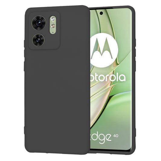 Hoes voor Motorola Edge (2023) / Edge 40, Techsuit, SoftFlex, Zwart