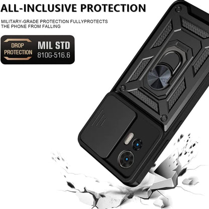 Hoes voor Motorola Edge 30 Neo, Techsuit, CamShield, Zwart