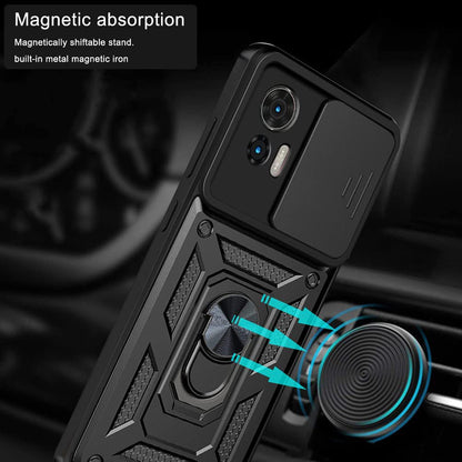 Hoes voor Motorola Edge 30 Neo, Techsuit, CamShield, Zwart
