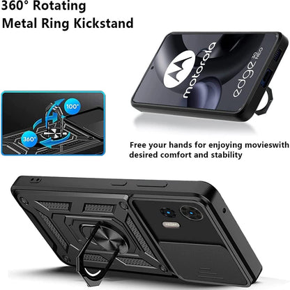 Hoes voor Motorola Edge 30 Neo, Techsuit, CamShield, Zwart