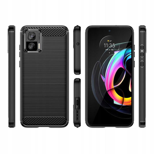 Hoes voor Motorola Edge 30 Neo, Techsuit, Carbon, Zwart