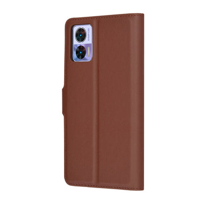 Hoes voor Motorola Edge 30 Neo, Techsuit, Leather Folio, Bruin