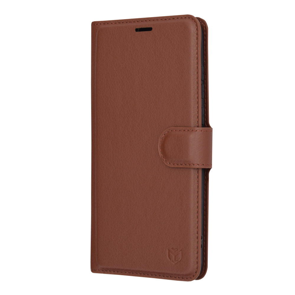 Hoes voor Motorola Edge 30 Neo, Techsuit, Leather Folio, Bruin