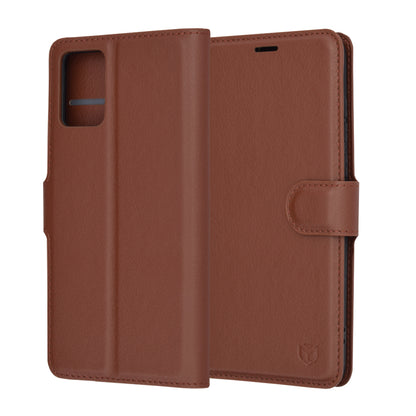 Hoes voor Motorola Edge 30 Neo, Techsuit, Leather Folio, Bruin