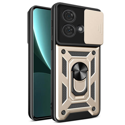Hoes voor Motorola Edge 40 Neo, Techsuit, CamShield, Goudkleurig