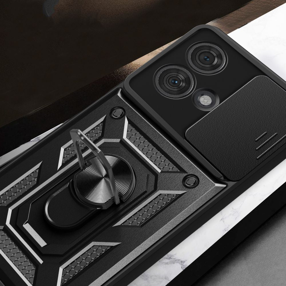Hoes voor Motorola Edge 40 Neo, Techsuit, CamShield, Zwart