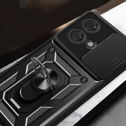 Hoes voor Motorola Edge 40 Neo, Techsuit, CamShield, Zwart