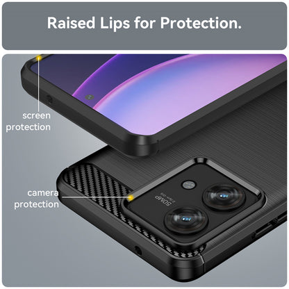 Hoes voor Motorola Edge 40 Neo, Techsuit, Carbon, Zwart