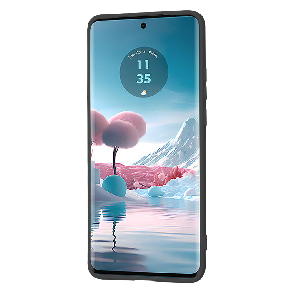 Hoes voor Motorola Edge 40 Neo, Techsuit, SoftFlex, Zwart