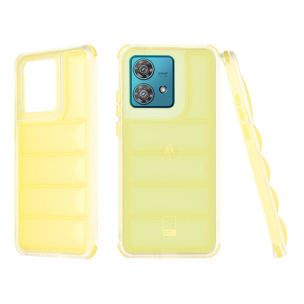 Hoes voor Motorola Edge 40 Neo, Techsuit, Wave Shield, Geel