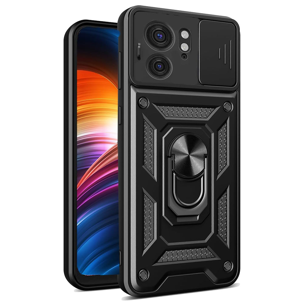 Hoes voor Motorola Edge 40, Techsuit, CamShield, Zwart