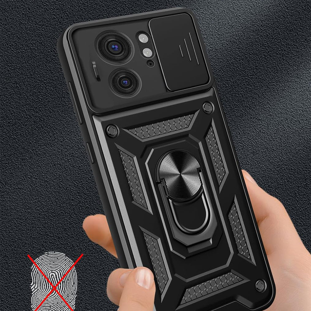 Hoes voor Motorola Edge 40, Techsuit, CamShield, Zwart