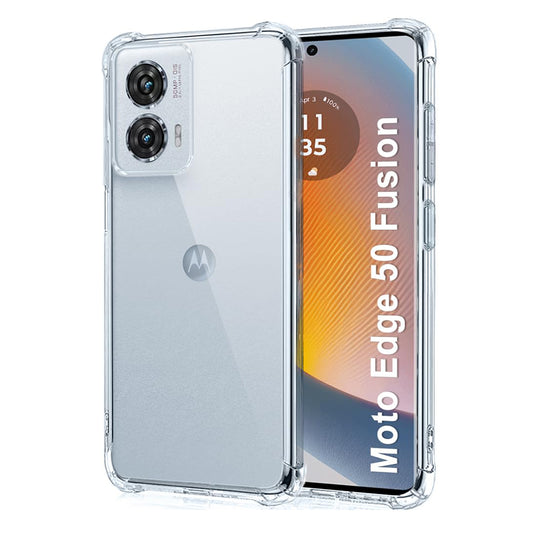 Hoes voor Motorola Edge 50 Fusion, Techsuit, Schokbestendig Transparant