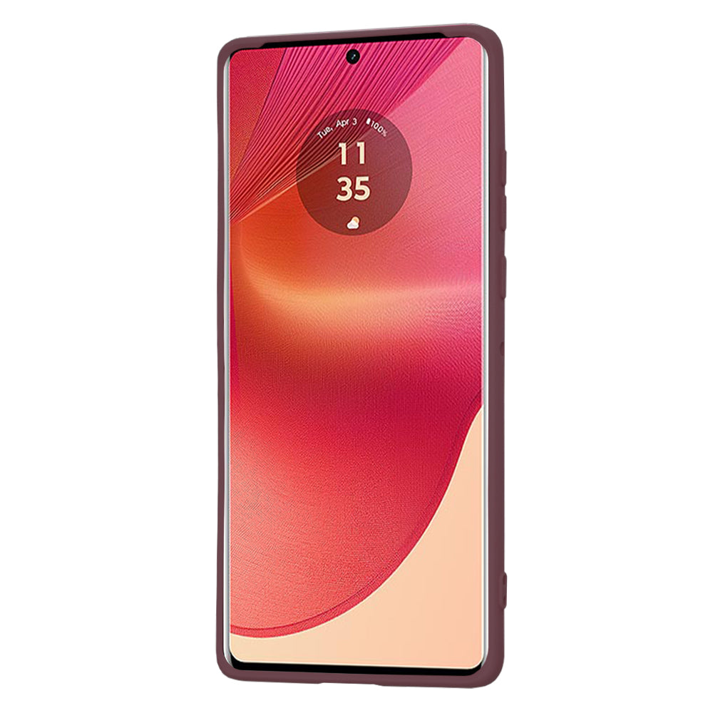 Hoes voor Motorola Edge 50 Fusion, Techsuit, SoftFlex, Kersenrood