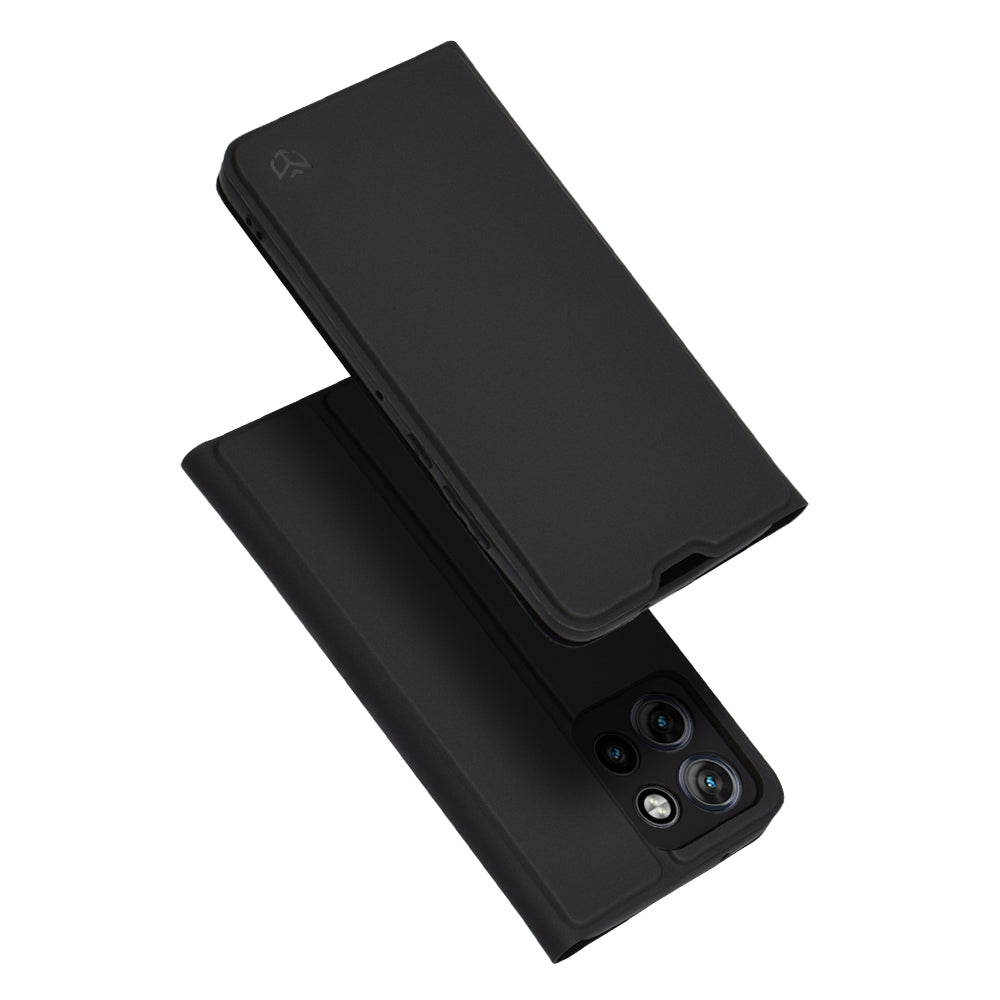 Hoes voor Motorola Edge 50 Neo, Techsuit, Magskin Book, Zwart