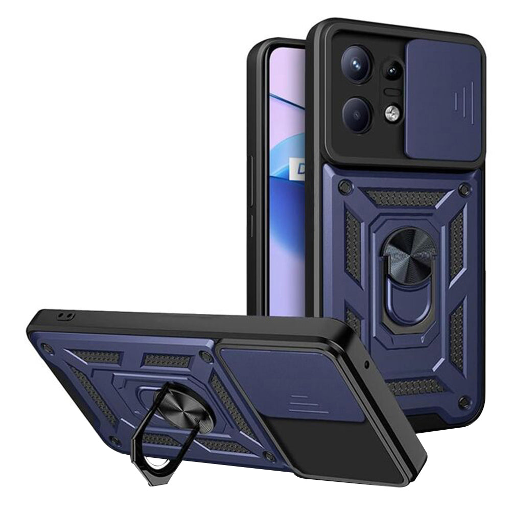 Hoes voor Motorola Edge 50 Pro, Techsuit, CamShield, Blauw