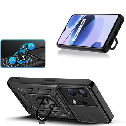 Hoes voor Motorola Edge 50 Pro, Techsuit, CamShield, Blauw