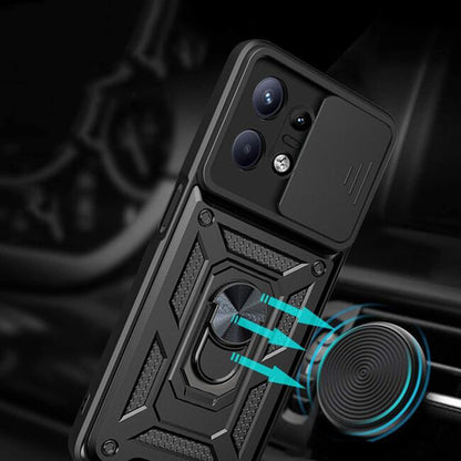 Hoes voor Motorola Edge 50 Pro, Techsuit, CamShield, Blauw