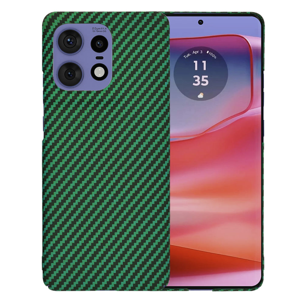 Hoes voor Motorola Edge 50 Pro, Techsuit, Carbonite FiberShell, Groen
