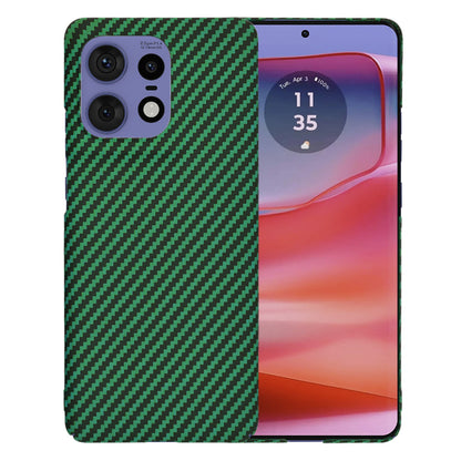 Hoes voor Motorola Edge 50 Pro, Techsuit, Carbonite FiberShell, Groen