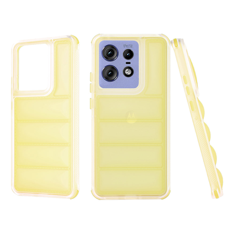 Hoes voor Motorola Edge 50 Pro, Techsuit, Wave Shield, Geel