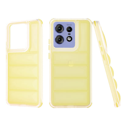 Hoes voor Motorola Edge 50 Pro, Techsuit, Wave Shield, Geel