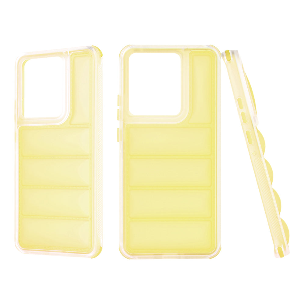 Hoes voor Motorola Edge 50 Pro, Techsuit, Wave Shield, Geel