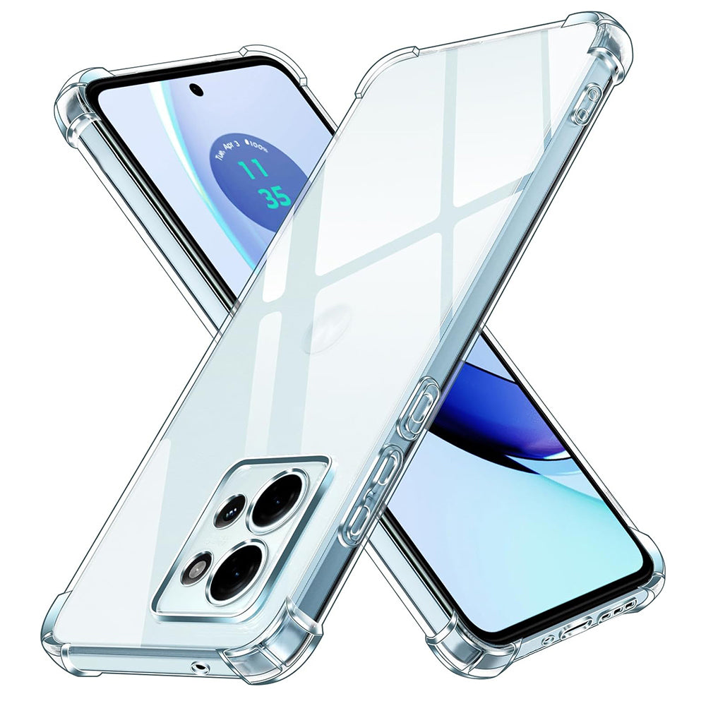 Hoes voor Motorola Edge 50, Techsuit, Schokbestendig Helder, Transparant