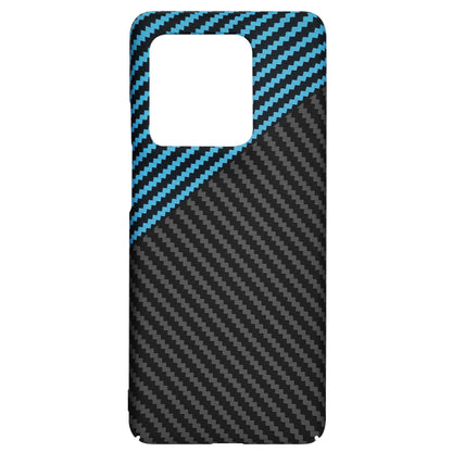 Hoes voor Motorola Edge 50 Ultra, Techsuit, Carbonite FiberShell, Zwart Blauw