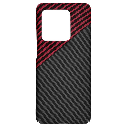 Hoes voor Motorola Edge 50 Ultra, Techsuit, Carbonite FiberShell, Zwart Rood