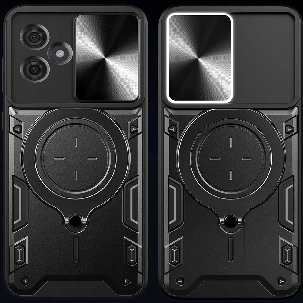 Hoes voor Motorola Edge 60 Fusion / Edge 60, Techsuit, CamGuard Pro, Zwart